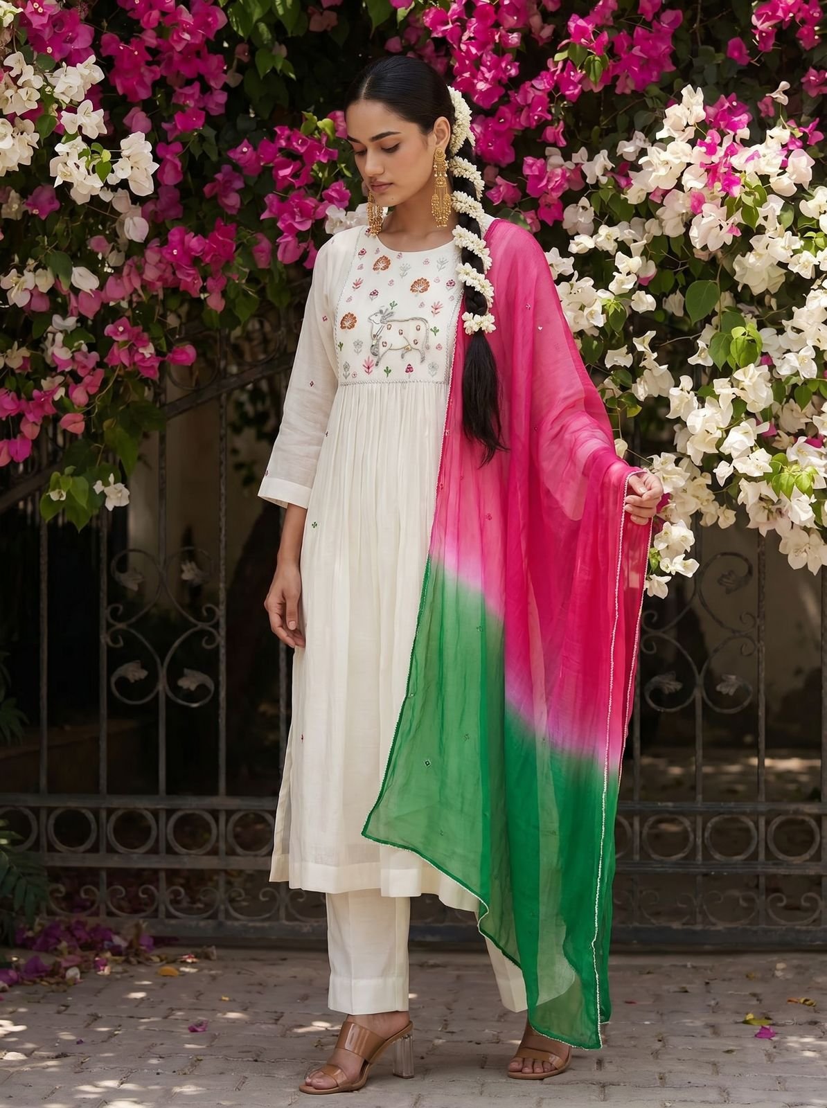 Rose Pink Georgette Anarkali