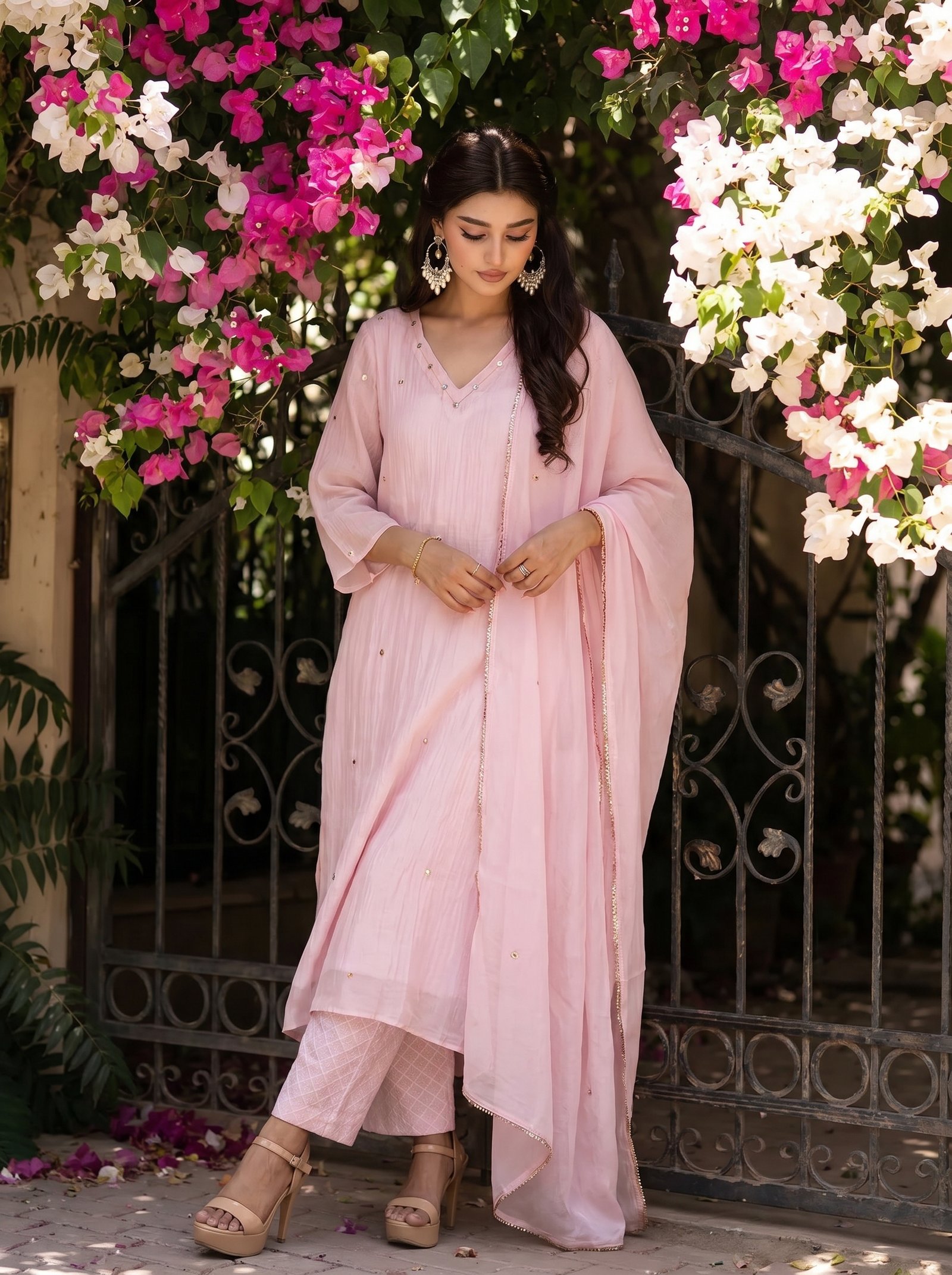 Wine Velvet Anarkali Suit